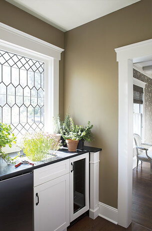 Neutral color wall paint for utility room